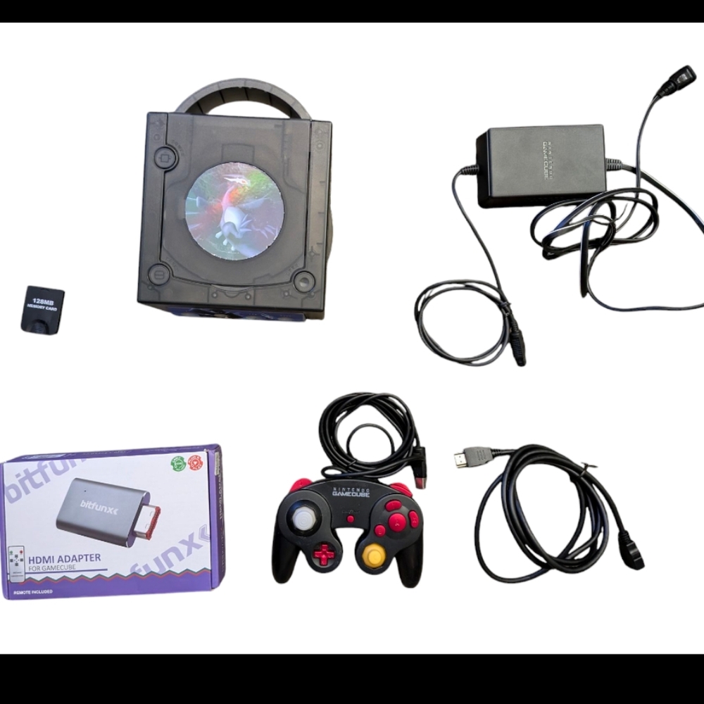 Nintendo GameCube Console Bundle - Black and Red
